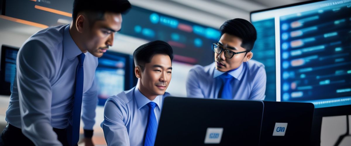 Cybersecurity Professionals working in Security Operation Center