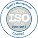 ISO 9001:2015 badge